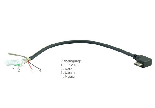 Micro usb laderkabel avec - laderkabel, 90°