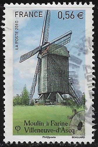 France oblitéré 2010 moulin - oblitéré,