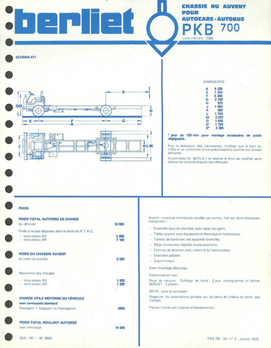 Berliet chassis nu pour - /,