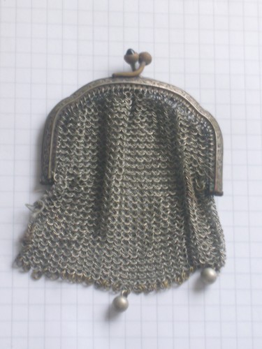 Bourse ancienne maille - en,