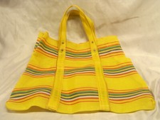 ANCIEN RARE FILET COURSES SAC A PROVISION NYLON CABAS VINTAGE COLLECTION