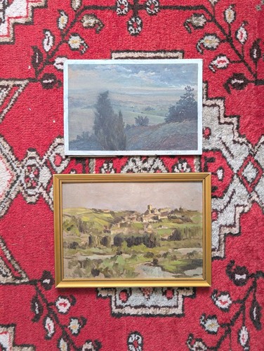 Deux tableaux signe paysage - deux,