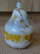 Drageoir  en opaline de foire  - Poire - signé Vallerysthal