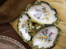 Plat Mendiant Serviteur Ancien HB Henriot Quimper Faience Numéroté