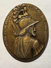 Médaille bronze " Henri IV terrassant le Dragon Duc de savoie " Nicolas Guinier