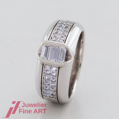 Bague diamant - -, avec