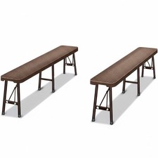 Banc de jardin, 2 pièces, 180