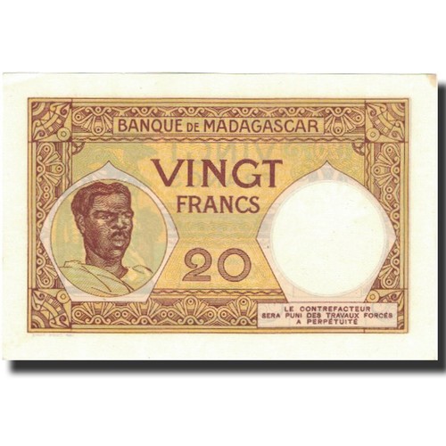 Billet madagascar 20 francs - billet,,