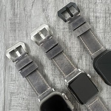 Bracelet En Cuir Gris Pour