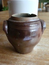 Pot en grès ancien / moutarde ou graisse