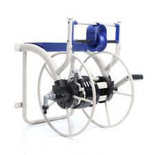 XPOtool Chariot Enrouleur de tuyau Métal Montage mural Manivelle Dévidoir Jardin