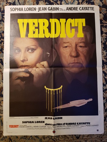 Affiche 1974 verdict 60x80 - verdict,
