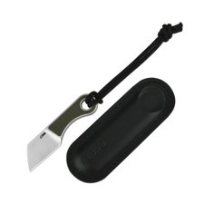 Couteau de Cou CJRB Chip Green G10 Lame Cleaver Acier AR-RPM9 Etui J1939GN