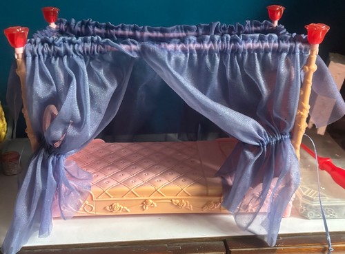Lit baldaquin barbie - lit,