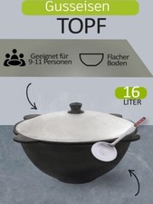 Fonte Kazan 16 L Couvercle Pot