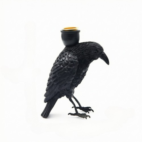 Bougeoir forme corbeau - bougeoir,