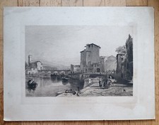 Estampe Italie Entrance To
