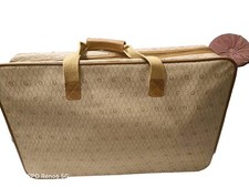 valise vintage Christian Dior  XL Authentiq, Tissu monogramme, cuir, années 80'