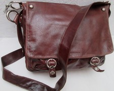 -AUTHENTIQUE sac besace FRANCESCO BIASIA cuir TBEG vintage bag 