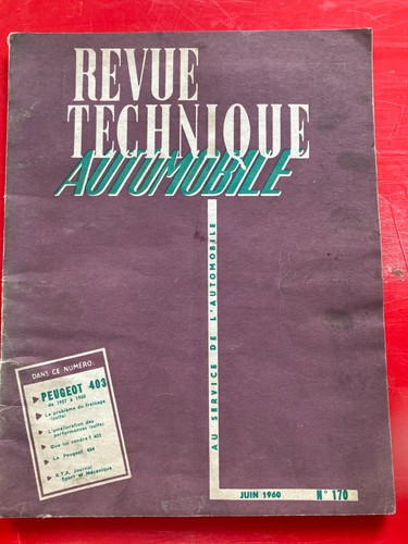 Rta revue technique 170 - rta, n°170