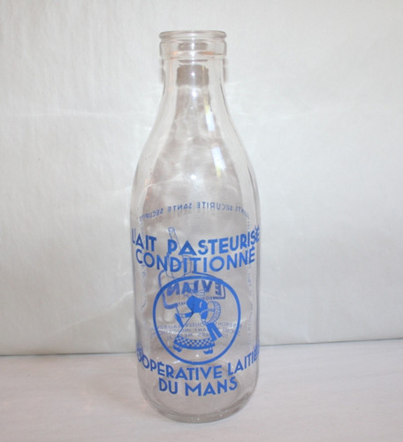 Bouteille lait verre - de,