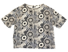 Haut t-shirt boxy noir et