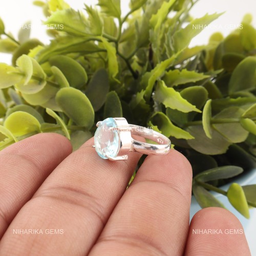 Argent sterling topaze bleu - topaze,