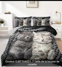 3pcs Ensemble De Housse De Couette (1 * Housse De Couette + 2 * Taie D'oreiller