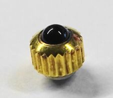 COURONNE REMONTOIR MONTRE METAL DORE BOULE NOIRE ANCIEN STOCK LIP