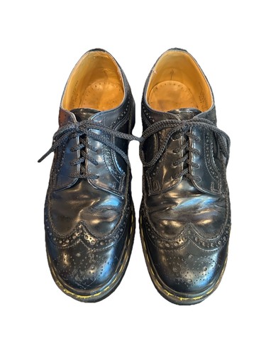 Martens black brogue oxford - black,