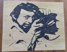 tableau en bois pyrogravure Serge Gainsbourg
