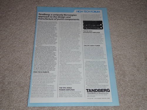 Tandberg tia 3012 - tandberg, ad,