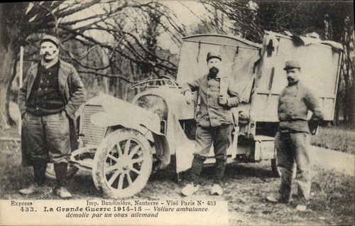 Voiture ambulance démolie - voiture,