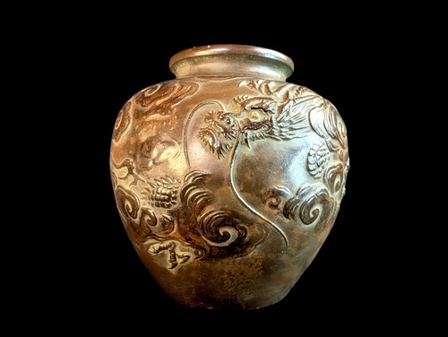 Vase japonais bronze - japonais, avec
