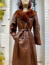Manteau cuir femme