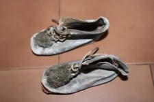 paire de chaussures de poupée ancienne 115 mm (no  jumeau  gaultier)