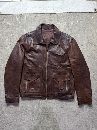 Giacca vintage cuir - giacca, en