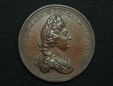 MEDAILLE CUIVRE 64mm LOUIS XIV