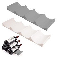 Lot de 2 porte-bouteilles pour réfrigérateur porte-bouteilles antidérapants e...