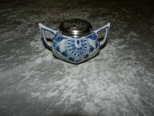 Ancien moutardier faience - en,