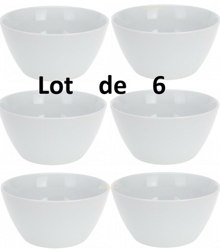 Lot bol blanc - 6,