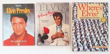 LOT DE 3 LIVRES ELVIS PRESLEY -THE WHOLE STORY / KING FOREVER /WHERE'S ELVIS ?