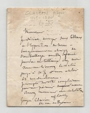 Georges Clairin - Lettre