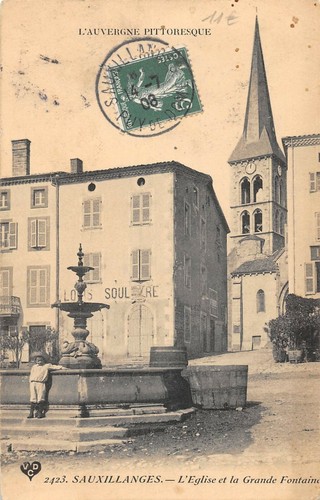 Cpa sauxillanges eglise - 63, et
