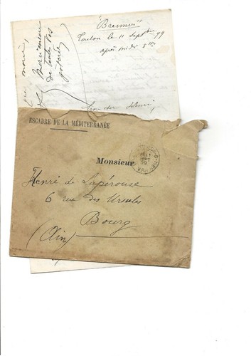 Lettre cuirassé brennus du - cuirassé,
