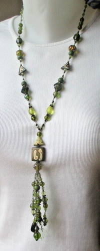 Ancien collier sautoir perles