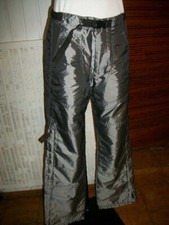 Pantalon polyester argent