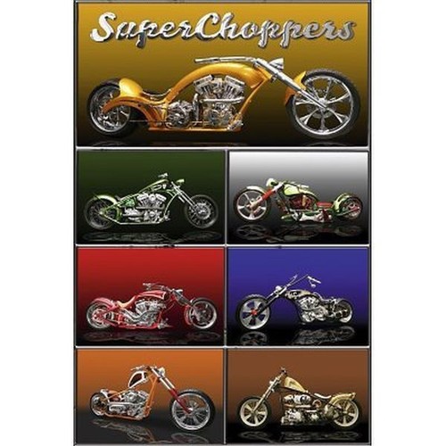 Super choppers vélo affiche - -,