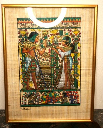 Papyrus peint la main - la,