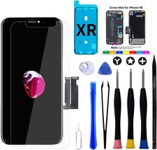 Écran iPhone XR 6.1" LCD + Tactile Noir + Outils + Verre + Joint Étanche